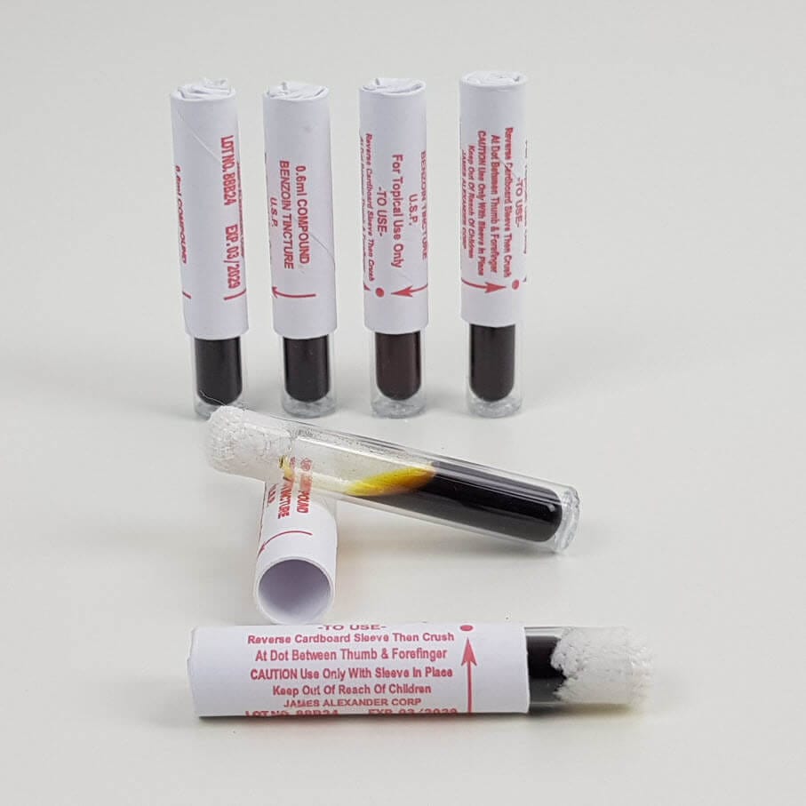 James Alexander Corp Compound Benzoin Tincture Ampoules Medical Supplies - Blister Prevention