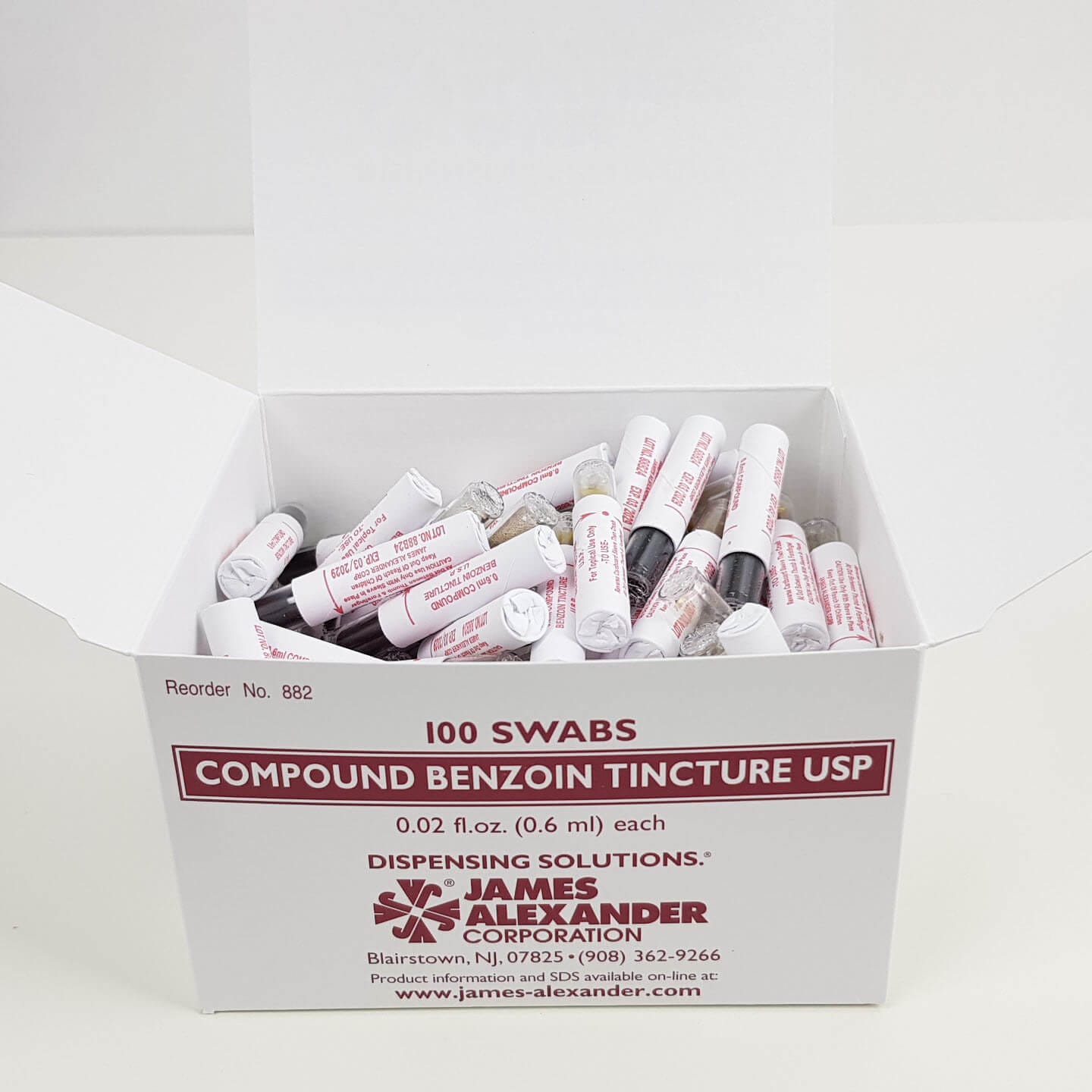 James Alexander Corp Compound Benzoin Tincture Ampoules Medical Supplies - Blister Prevention