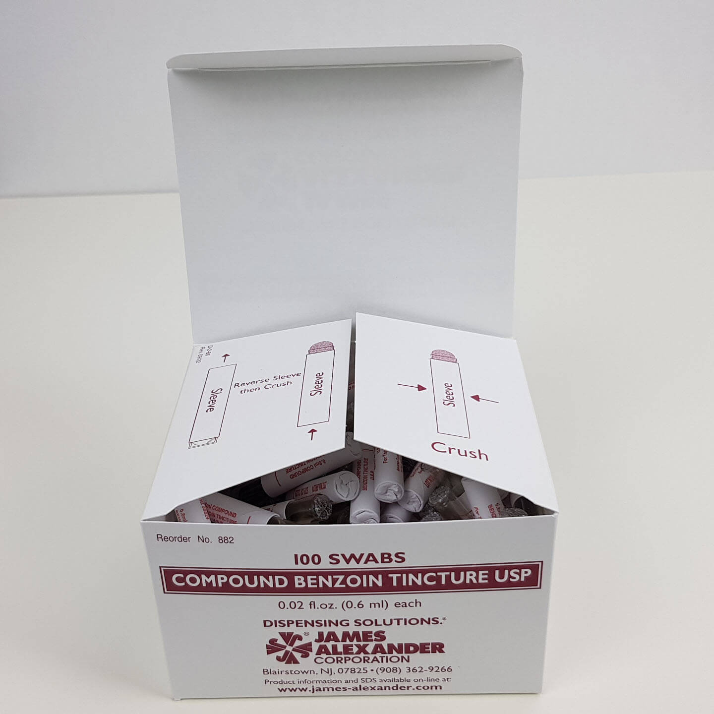 James Alexander Corp Compound Benzoin Tincture Ampoules Medical Supplies - Blister Prevention