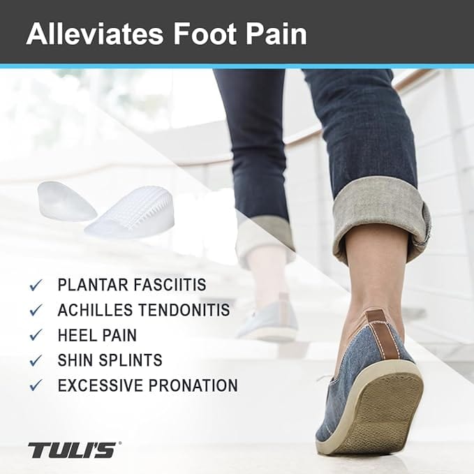 Tulis Gel Heel Cups - Heavy Duty Insoles - Blister Prevention